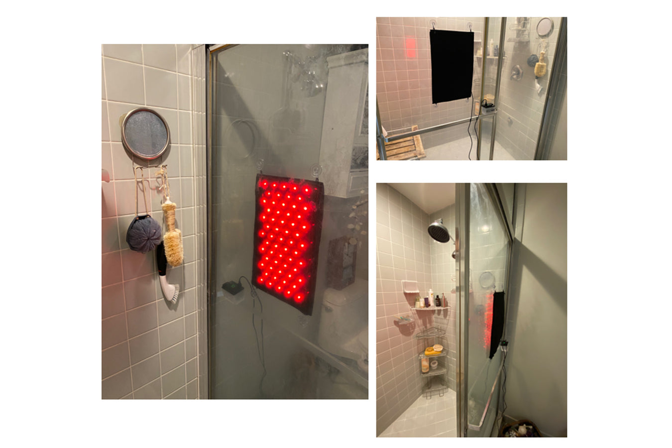 Therasage Infrared Therapy panel in use in the bathroom