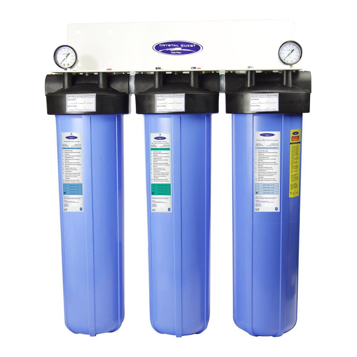 Crystal Quest Big Blue Whole House Water Filter, Alkalizing (4-6 GPM | 1-2 people)